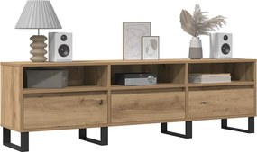 vidaXL Έπιπλο Τηλεόρασης τεχνίτης Δρυς 150x30x44,5 εκ.
