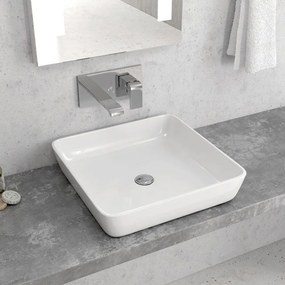 Νιπτήρας Επικαθήμενος LT 2183-N 47x47x10cm White Karag Πορσελάνη