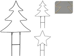 Επιδαπέδιο Διακοσμητικό με φωτισμό LED, Θερμό Λευκό, σε 2 επιλογές σχεδίου