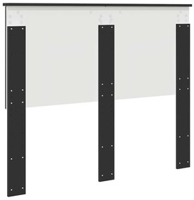 vidaXL Κεφαλάρι με κεφαλάρι Μαύρη Οξυά 135 cm Επεξεργασμένο ξύλο