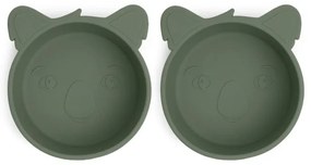 Nuuroo Alex Bowls σιλικόνης 2τμχ Koala Dusty Green