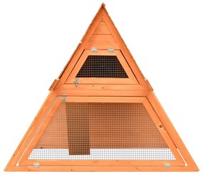 vidaXL Κλουβί Κουνελιών 152x128x108 εκ. από Μασίφ Ξύλο Πεύκου/Ελάτης