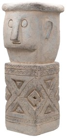 Artekko Totem Διακοσμητικό Γκρι Κασπώ από Μαγνήσιο (20x19x50)cm Artekko D77586-DS