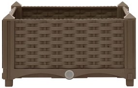vidaXL Ζαρντινιέρα 40 x 40 x 23 εκ. από Πολυπροπυλένιο