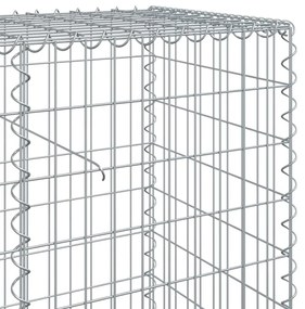 vidaXL Συρματοκιβώτιο με Κάλυμμα 700x50x100εκ. από Γαλβανισμένο Χάλυβα