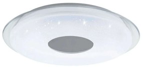 Φωτιστικό Οροφής-Πλαφονιέρα Με Εφέ Κρυστάλλου Lanciano-Z 900083 45x8cm 4xLed 4,8W White-Clear Eglo