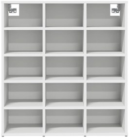 vidaXL Ντουλάπα Παπουτσιών Λευκό 52.5 x 30 x 50 εκ. Επεξεργασμένο ξύλο