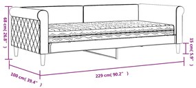 ΚΑΝΑΠΕ ΚΡΕΒΑΤΙ ΜΕ ΣΤΡΩΜΑ ΣΚΟΥΡΟ ΠΡΑΣΙΝΟ 90 X 200 ΕΚ. ΒΕΛΟΥΔΙΝΟΣ 3197749