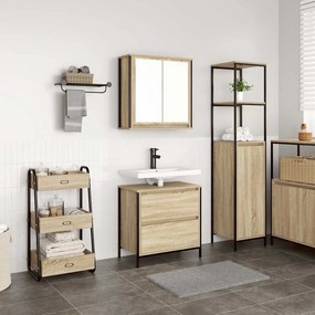 vidaXL Σετ Επίπλων Μπάνιου 2 τεμαχίων από Δρυς Sonoma Τεχνητό Ξύλο