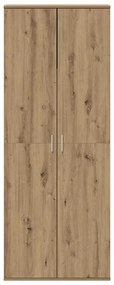 vidaXL Υψηλόμπαρο artisan δρυς 70 x 35 x 180 εκ. Επεξεργασμένο ξύλο