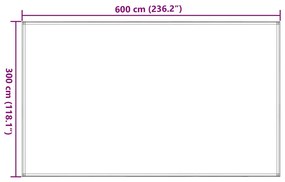 vidaXL Χαλί Σκηνής Μπεζ 300 x 600 εκ.