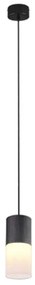 Φωτιστικό Οροφής Robin 310600101 1xE27 28W Φ10cm 150cm Black-White Trio Lighting Metal, Glass