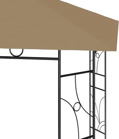 vidaXL Κιόσκι Taupe 4 x 3 x 2,7 μ. 160 γρ./μ²