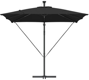 vidaXL Ομπρέλα Cantilever Banana Μαύρο 249 x 249 x 250 εκ.