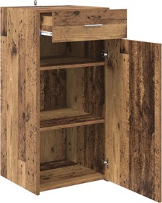 vidaXL Πλαϊνό γραφείο Παλαιό ξύλο 45 x 42,5 x 93 εκ.
