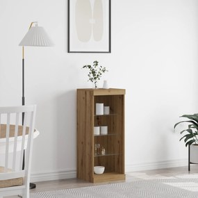 vidaXL Μπουφές με LED Φώτα Ξύλο Artisan 41x37x100 εκ