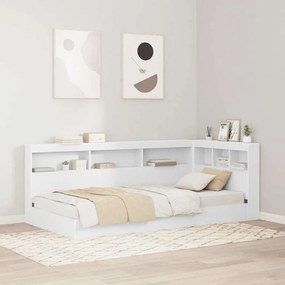 vidaXL Κεφαλάρι Αποθήκης με ράφι Λευκό 75 cm Επεξεργασμένο ξύλο