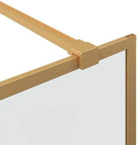 vidaXL Τοίχος Ντους Walk-in Χρυσό 80 x 195 cm σκληρυμένο γυαλί