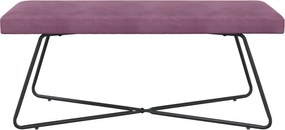 vidaXL παγκάκι Μονόχρωμο Μοβ 110 x 40 x 45 cm Βελούδο