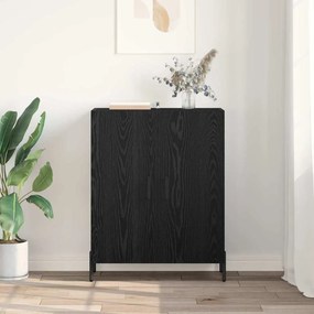 vidaXL Πλαϊνό γραφείο Μαύρη Οξυά 69,5 x 34 x 90 εκ. Επεξεργασμένο ξύλο