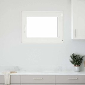 vidaXL Παράθυρο Υπογείου "RISOR" 80x70 εκ. Ανακλινόμενο & Περιστρεφόμενο DIN Δεξί Ανθρακί