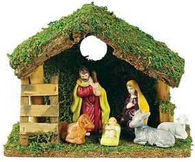 Χριστουγεννιάτικη Παράσταση Φάτνη 224096 21x9x16cm Multi