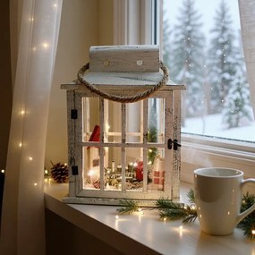 Χριστουγεννιάτικο φανάρι με φωτάκια led