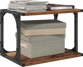 vidaXL Σταντ Εκτυπωτή Παλαιωμένο ξύλο 41 x 28 x 33,5 εκ.