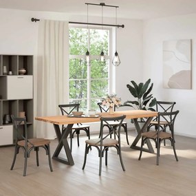 vidaXL Πόδια Τραπεζαρίας 2 τεμ. Ανθρακί 70x(72-73,3) εκ. Ατσάλι