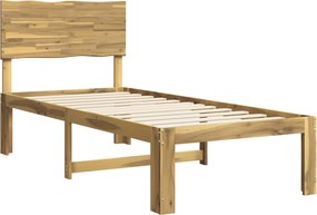 vidaXL Μονό Κρεβάτι με Κεφαλάρι ROSTOCK Λευκό 100 x 200 cm