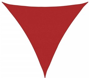 vidaXL Πανί Σκίασης Κόκκινο 5 x 5 x 5 μ. από HDPE 160 γρ./μ²