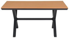 Τραπέζι FL6510 Fylliana Αλουμινίου Polywood Γκρί 150x90x75 εκ. 150x90x75 εκ.