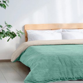 Κουβέρτα Καναπέ Graupel Mint-Beige Madi 125X170 125x170cm Flannel