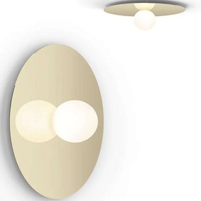 Φωτιστικό Τοίχου - Οροφής Bola Disc 22/6 10620 18,2x55cm Dim Led 1100lm 12W Brass Pablo Designs