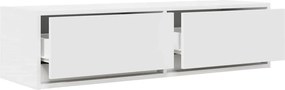 vidaXL Ντουλάπι TV Λευκό 100 x 31 x 25.5 εκ. Επεξεργασμένο ξύλο