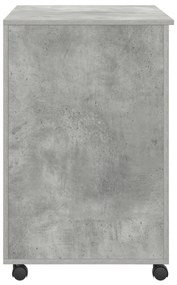 vidaXL Γραφείο Υπολογιστή Concrete Grey Γκρι concrete Μοριοσανίδα Μεσαίο