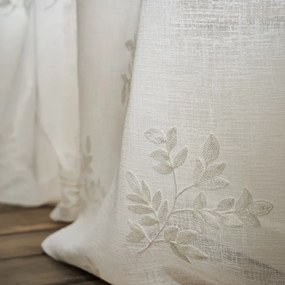 Κουρτίνα με τρουκς 140x280cm GOFIS HOME  Leaf Offwhite AW24 532/05