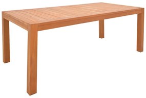 Τραπέζι Vocaly pakoworld teak ξύλο σε φυσική απόχρωση 200x100x75εκ