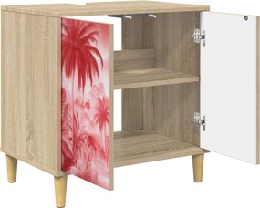 vidaXL Ντουλάπι Μπάνιου AACHEN Sonoma 60 x 40 x 60 εκ