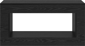 vidaXL Coffee Table Μαύρη Δρυς 99.5 x 50 x 50 cm Επεξεργασμένο Ξύλο