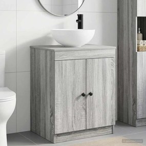 vidaXL Σετ Επίπλων Μπάνιου Γκρι Sonoma Επεξεργασμένο Ξύλο