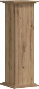 vidaXL Βάσεις Φυτών Αρτισιανή Δρυς 33x33x100 εκ. Επεξ. Ξύλο