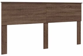 vidaXL Κεφαλάρι με κεφαλάρι Καφέ δρυς 180 cm Επεξεργασμένο ξύλο