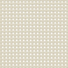 Κομοδίνο SENJA Λευκό Όψη Ρατάν 40x35x65εκ από Μασίφ Ξύλο Πεύκου - Λευκό