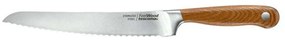 Μαχαίρι Ψωμιού Feeelwood 884832 21cm Silver-Brown Tescoma Stainless Steel