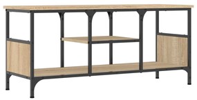 vidaXL Έπιπλο Τηλεόρασης Sonoma Δρυς 100x35x45 εκ. Επεξ. Ξύλο/Σίδερο