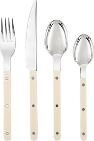 Μαχαιροπίρουνα (Σετ 16τμχ) Estia Noir Dots Ivory 01-39165