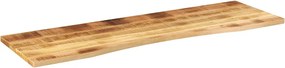 vidaXL Επιφάνεια Γραφείου Καμπύλη 160x50x2,5 εκ Μασίφ Ακατ. Μάνγκο