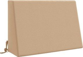vidaXL Μαξιλάρι πλάτης SOEST 100% Πολυεστέρας Άμμος 60 x 20 x 40 cm