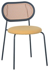 VINTAGE ΚΑΡΕΚΛΑ ΚΙΤΡΙΝΟ 47x55xΗ76cm - 03-1063